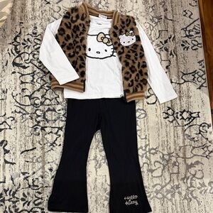 Hello Kitty Leopard Print Vest Set